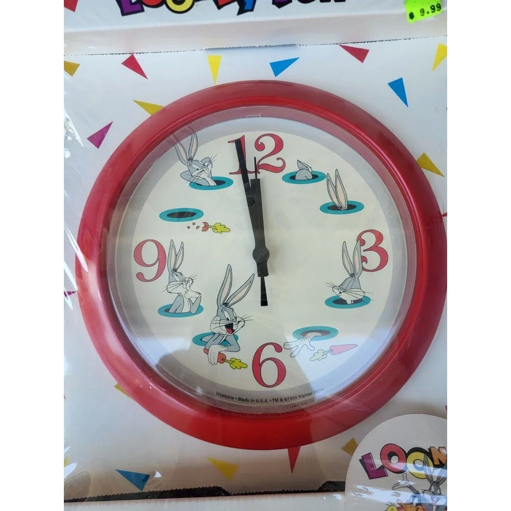 Vintage 1994 Westclox Looney Tunes Bugs Bunny 10